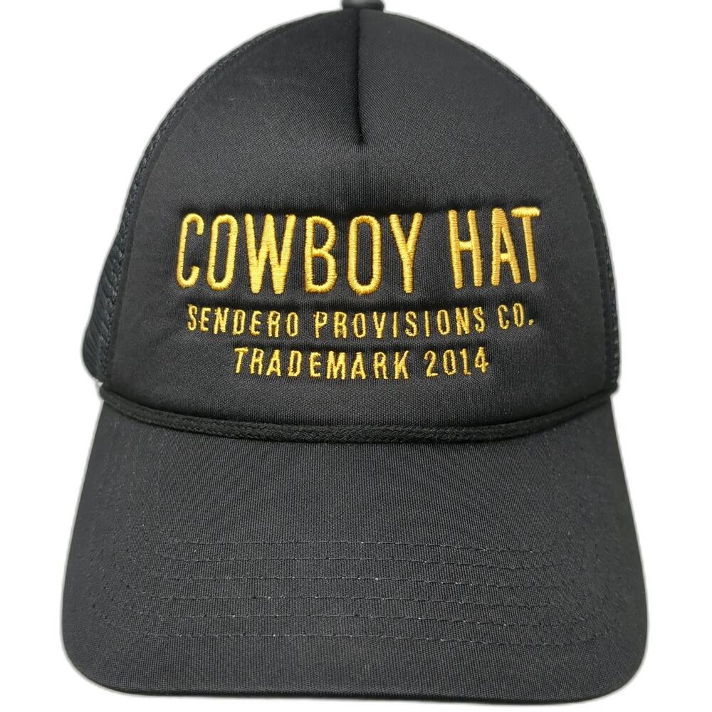 Sendero Provisions Co. Trucker Hat Black One Size Cowboy Mesh Foam Front Rope
